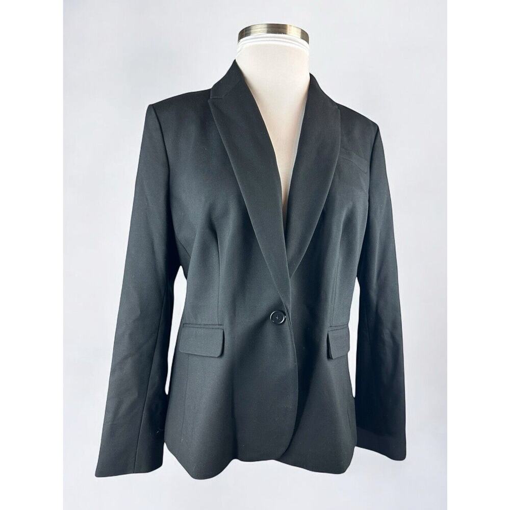 J. Crew Black Ponte Blazer Office Minimalist Women's Plus Size 18 Style J8062 - Picture 14 of 14